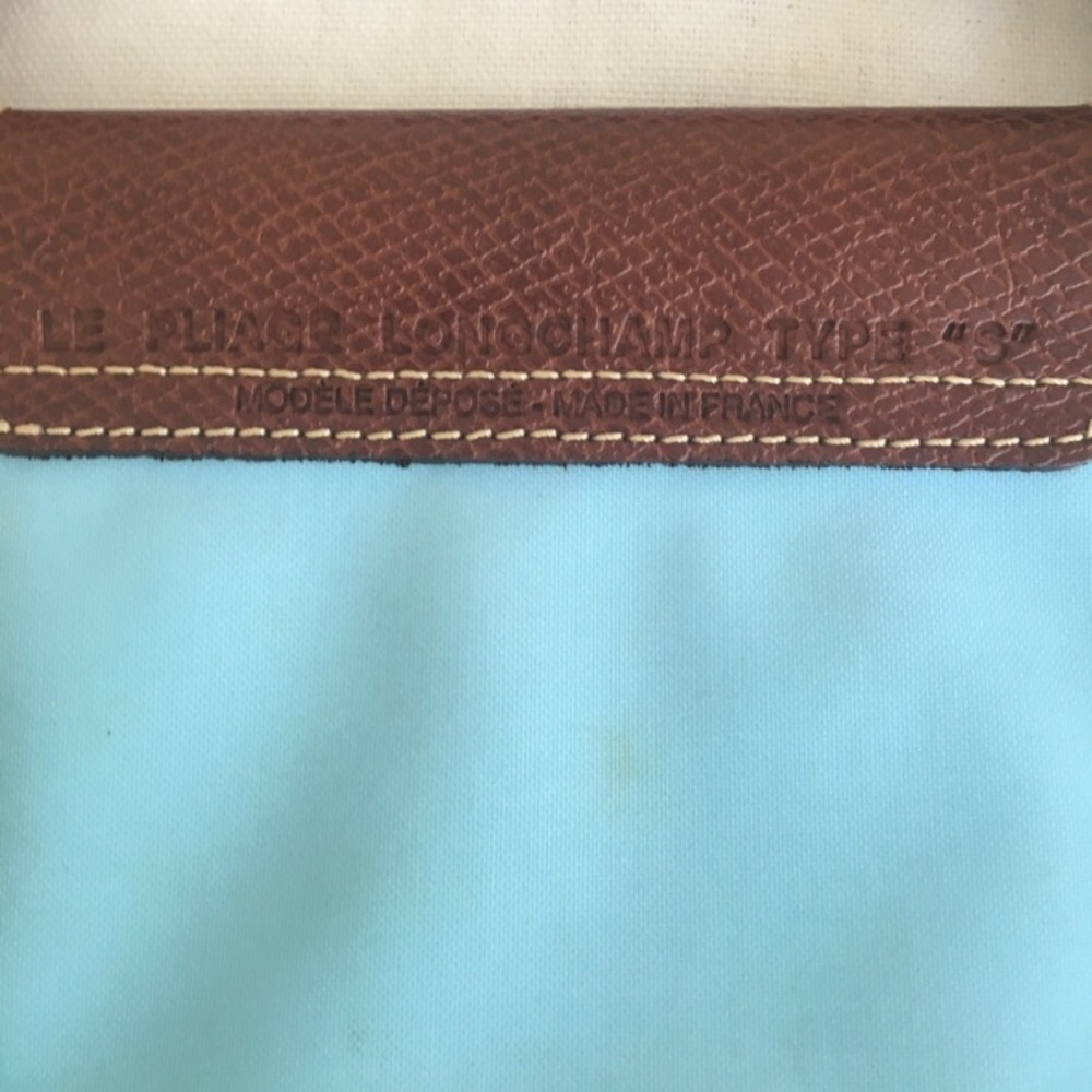 🐎 LONGCHAMP SMALL BLUE “LePliage” TOTE BAG: GUC - Picture 5 of 8